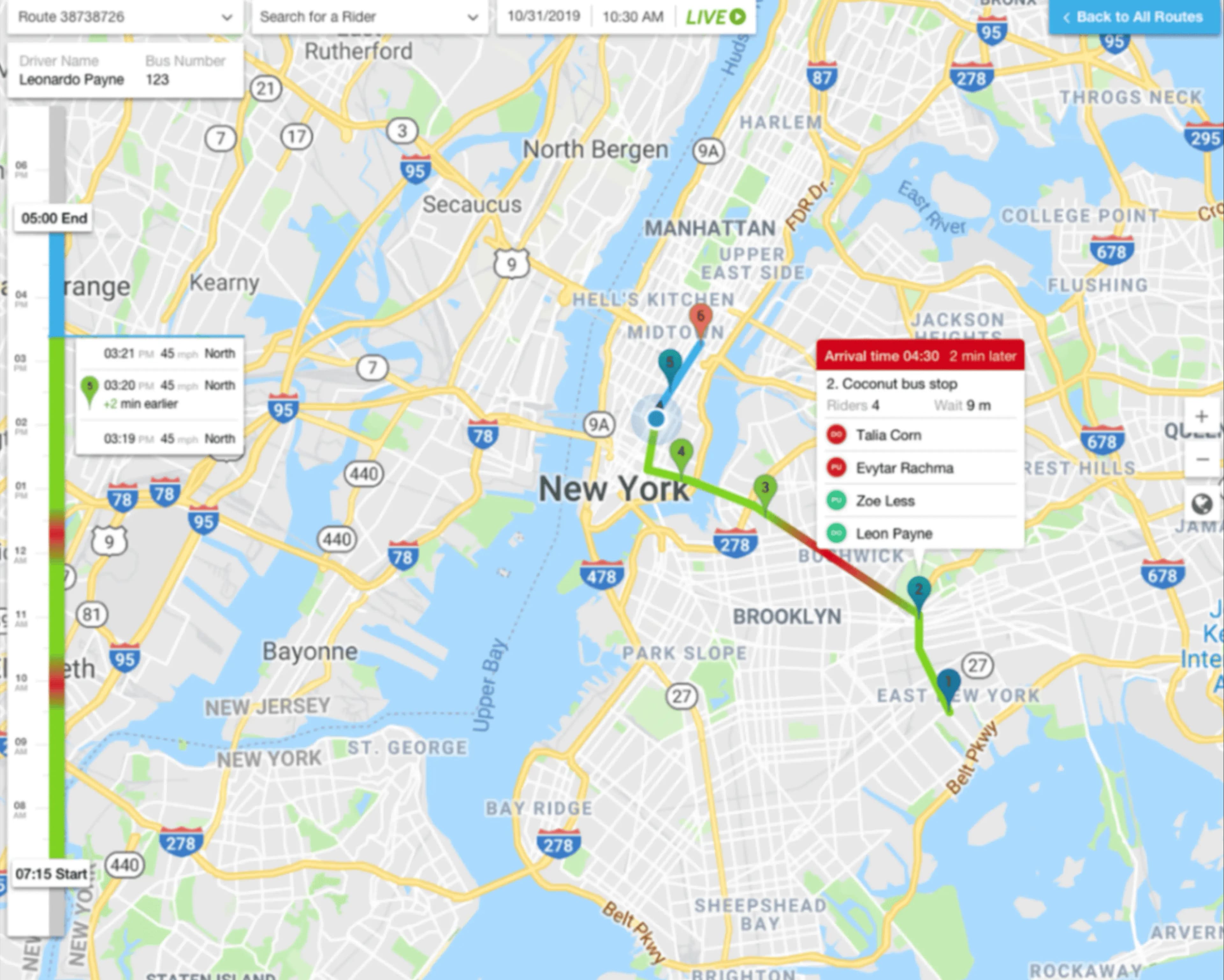School Bus Manager rider tracking